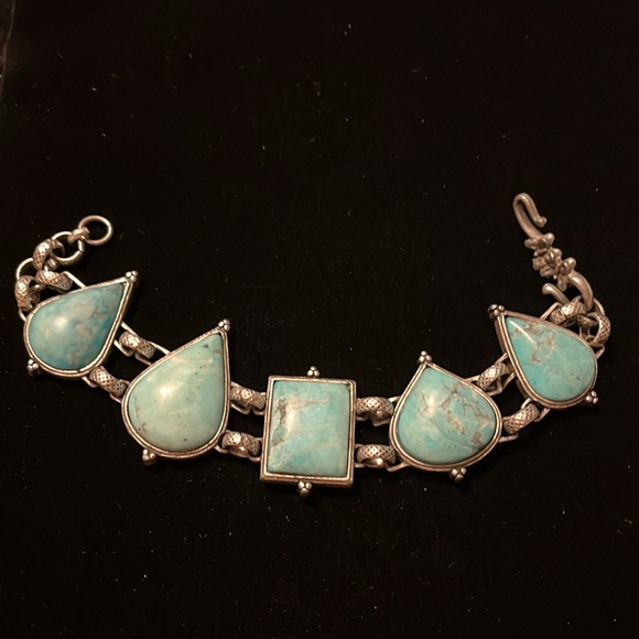 Turquoise & Silver Two Sided Necklace - Picture 16 of 16